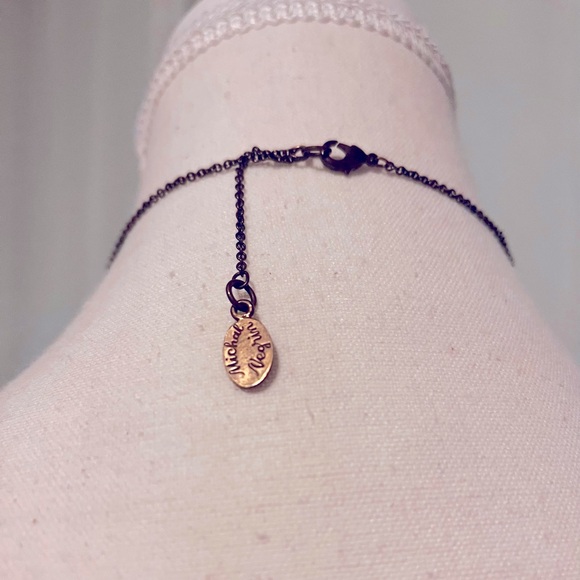 Vintage Michael Negrin necklace, brass and Aurora borealis, pristine condition. - Picture 3 of 9